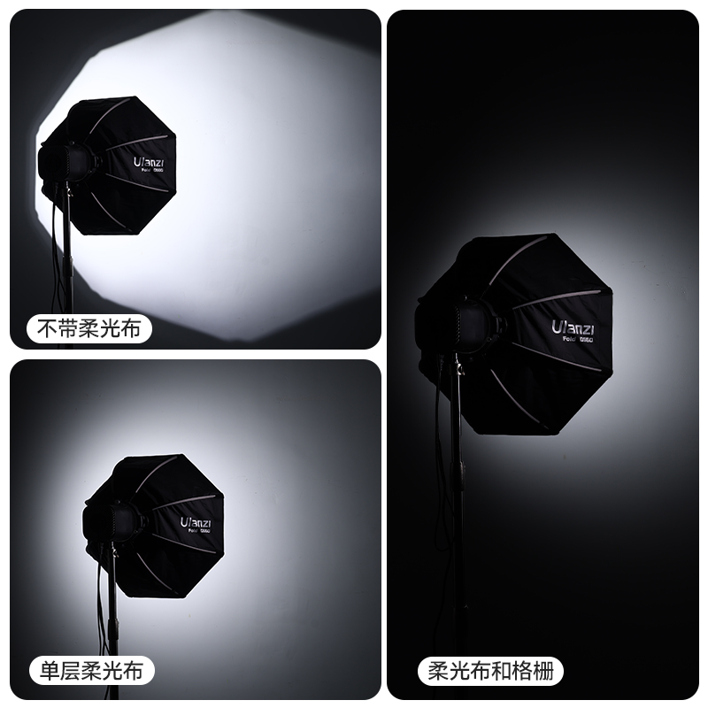 Ulanzi DS60 60cm Bowens Mount Octagon Softbox and Grid L067