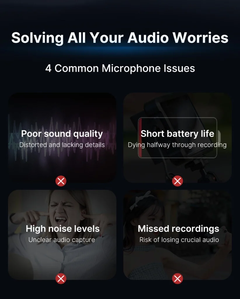 Ulanzi ไมค์ไร้สาย AM18 U-Mic Wireless Lavalier Microphone ไมค์ไลฟ์สด ไมค์คู่