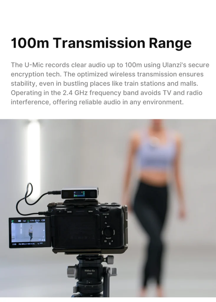 Ulanzi ไมค์ไร้สาย AM18 U-Mic Wireless Lavalier Microphone ไมค์ไลฟ์สด ไมค์คู่