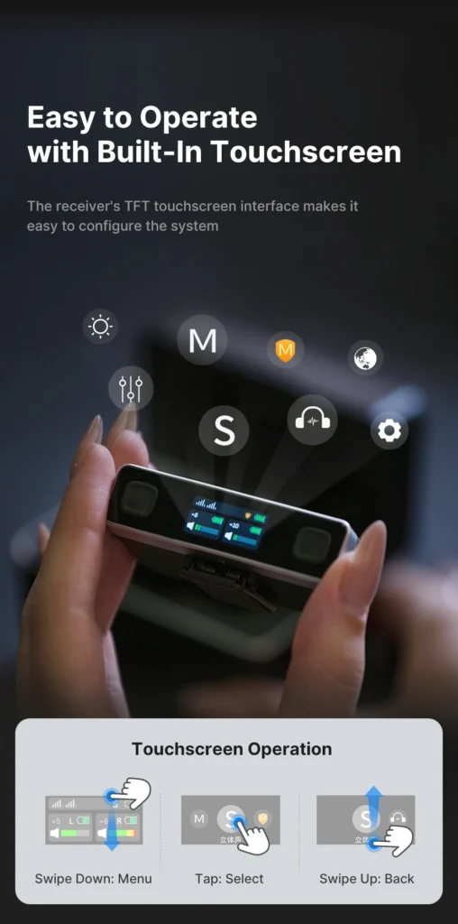 Ulanzi ไมค์ไร้สาย AM18 U-Mic Wireless Lavalier Microphone ไมค์ไลฟ์สด ไมค์คู่