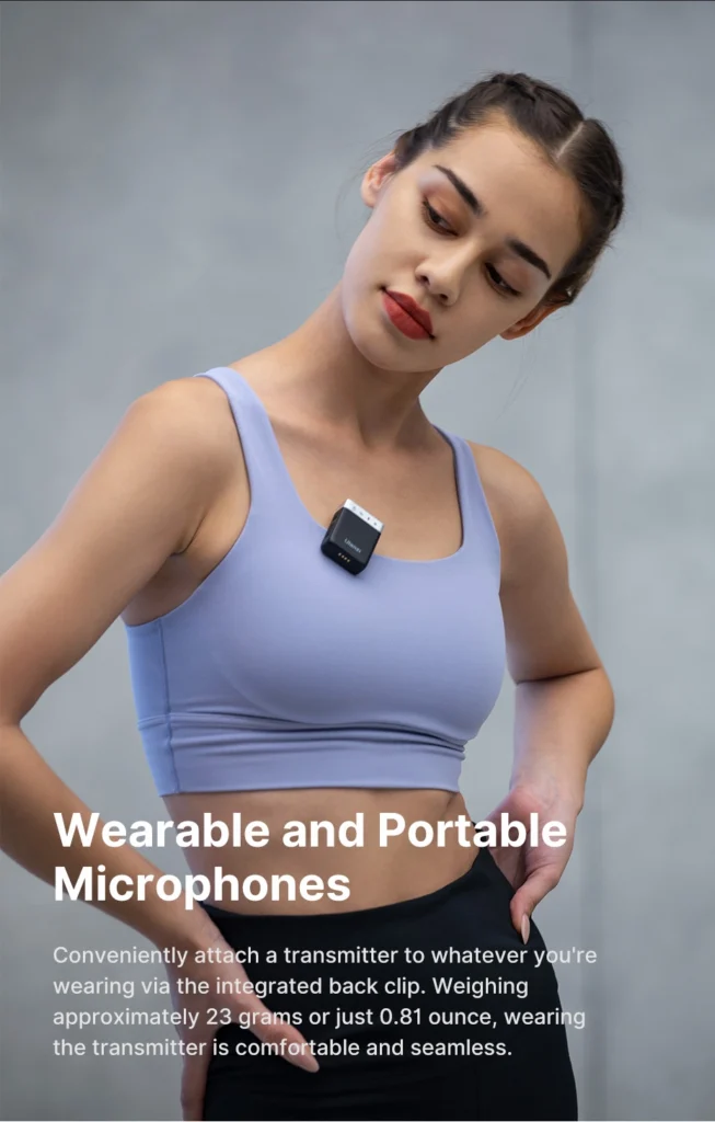 Ulanzi ไมค์ไร้สาย AM18 U-Mic Wireless Lavalier Microphone ไมค์ไลฟ์สด ไมค์คู่