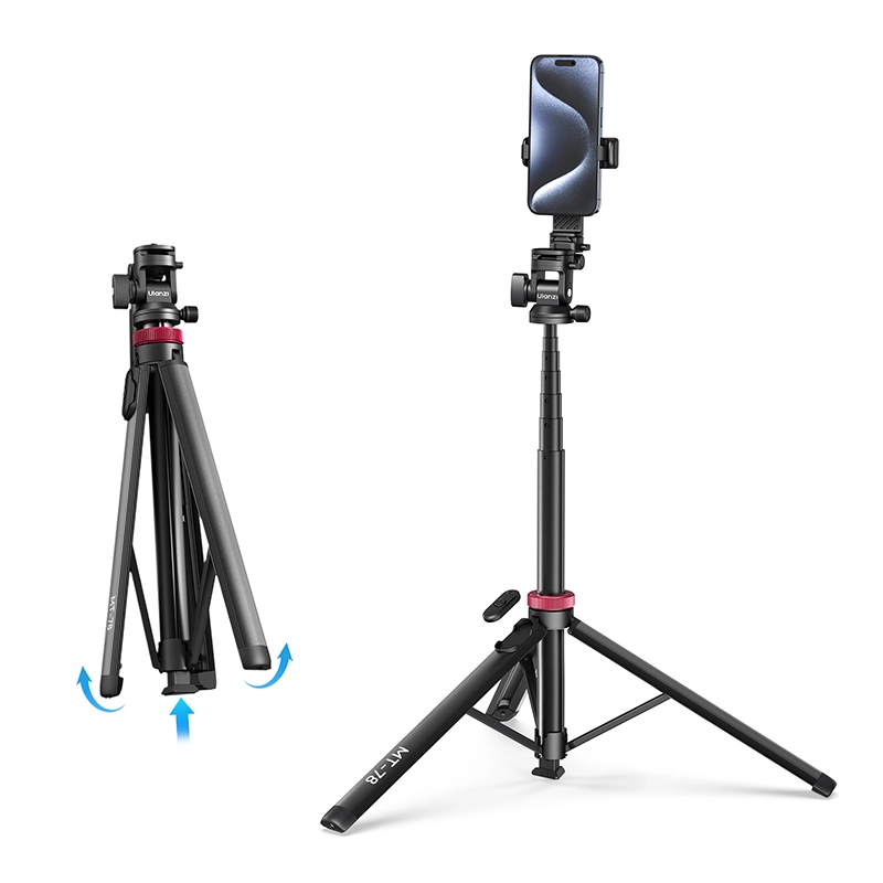 Ulanzi MT78 V2 Upgraded Monopod Selfie Stick Tripod_6_ Ulanzi ขาตั้งมือถือ MT78 V2 Monopod For Smartphone ไม้เซลฟี่ ขาตั้งกล้อง ขนาดพกพา