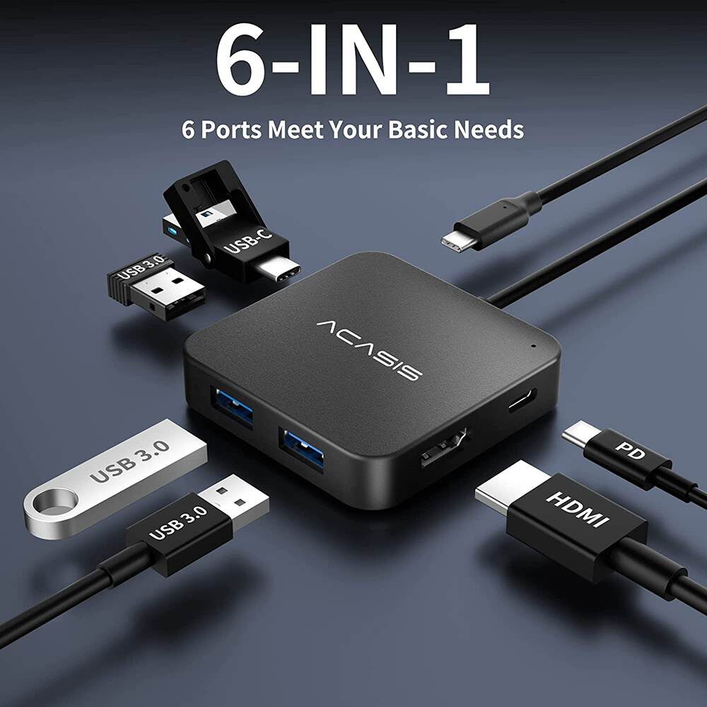 ACASIS6in1USBCHubMultiportAdapter HC31
