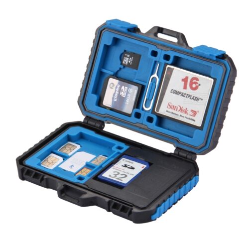 Puluz Card Reader 22 in 1 Memory Card Case for 1Standard SIM 2Micro SIM 2Nano SIM 3CF 7SD 6TF 1CARD PIN