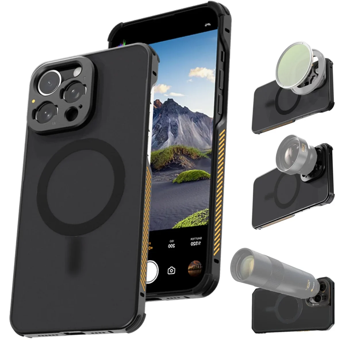 Fotorgear Anamorphic Lens เลนส์มือถือ เลนส์อนามอร์ฟิค Tmount ติดโทรศัพท์ ถ่ายหนัง กำลังขยาย 1.55x