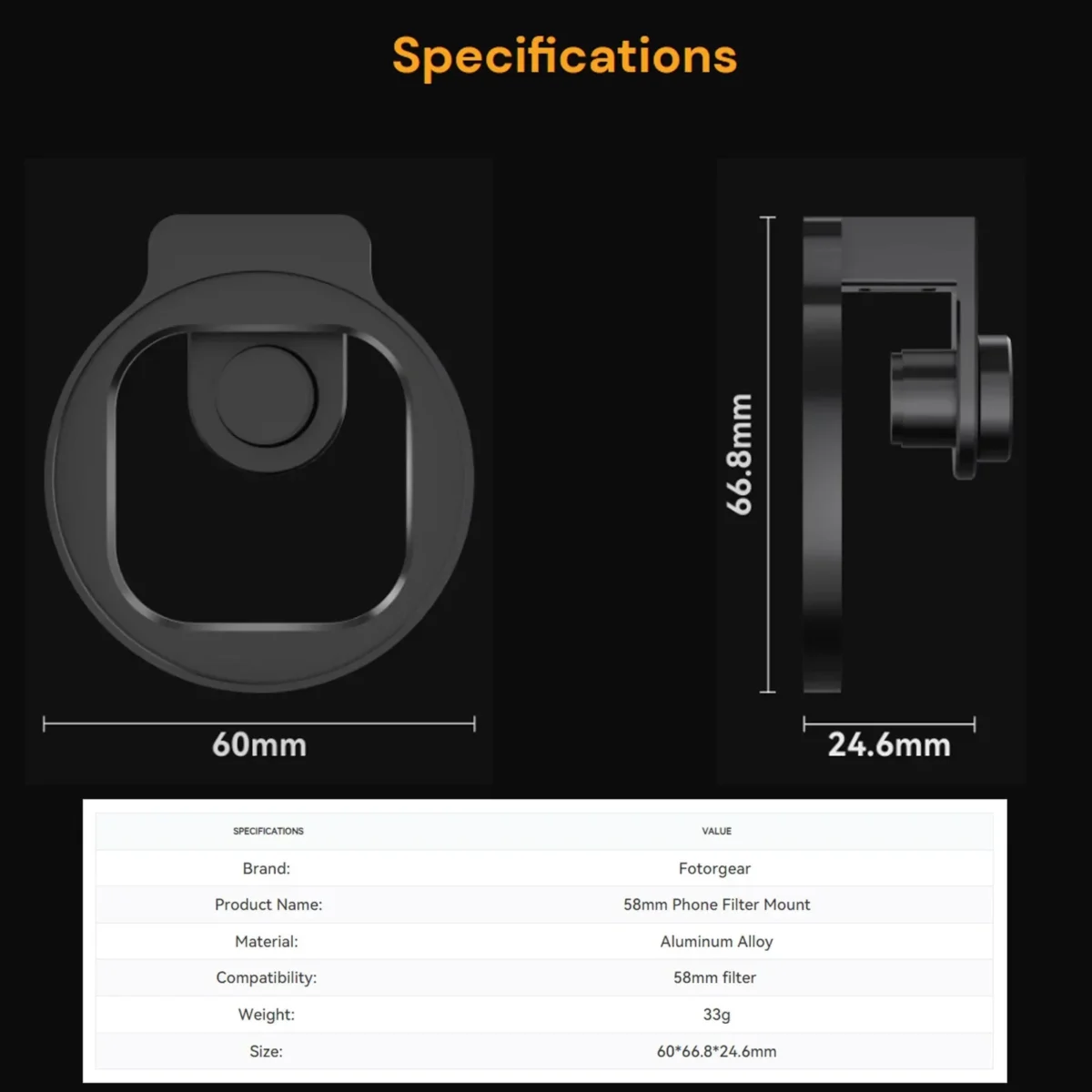 ACM FOTORGEAR FILTERCLIP 58MM (3)