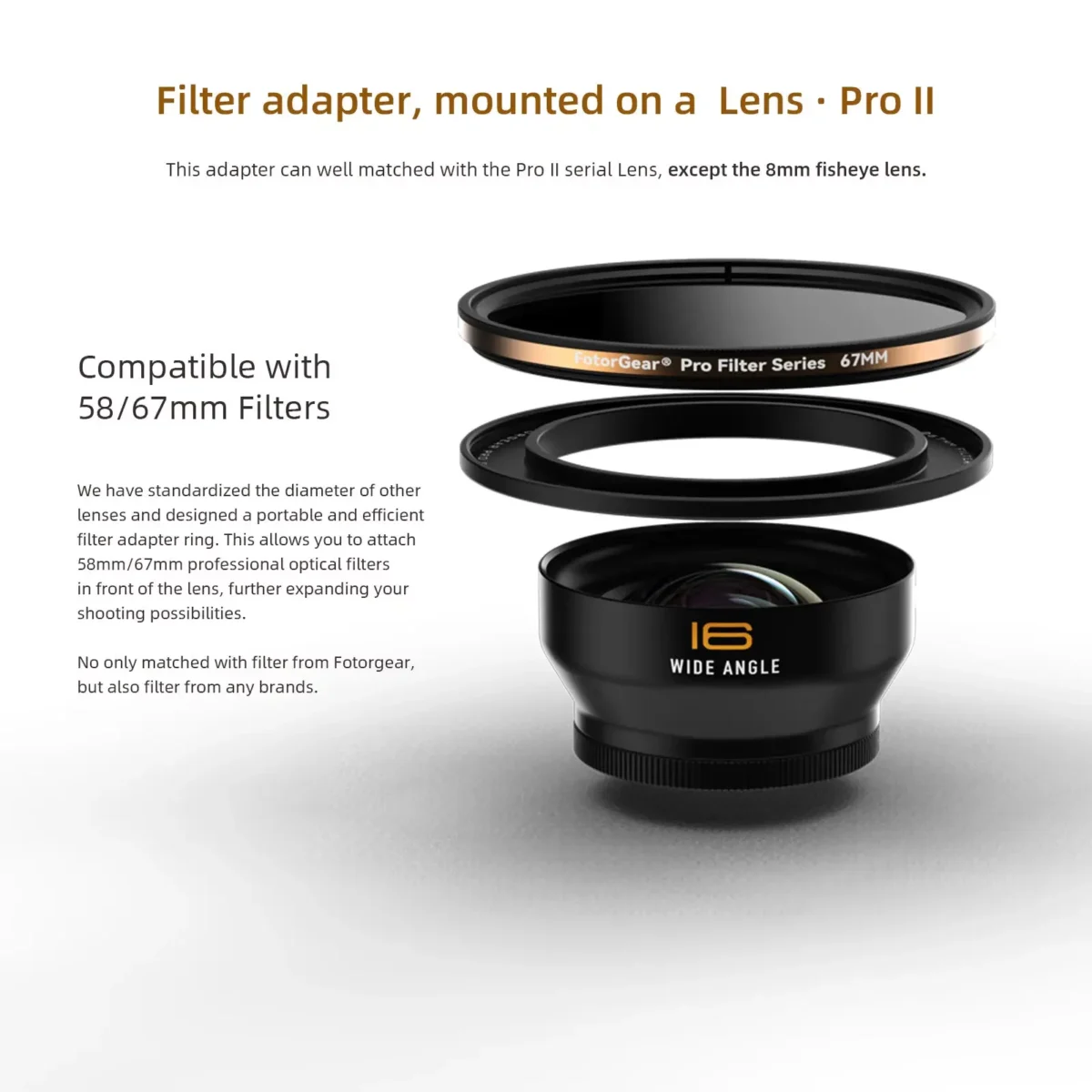 Fotorgear Macro Lens 75mm เลนส์มือถือ 75มม. เลนส์มาโคร T mount เลนส์โทรศัพท์ เลนส์ถ่ายแมลง เลนส์ถ่ายพระ เลนส์ถ่ายดอกไม้ กำลังขยาย 10x lens iphone