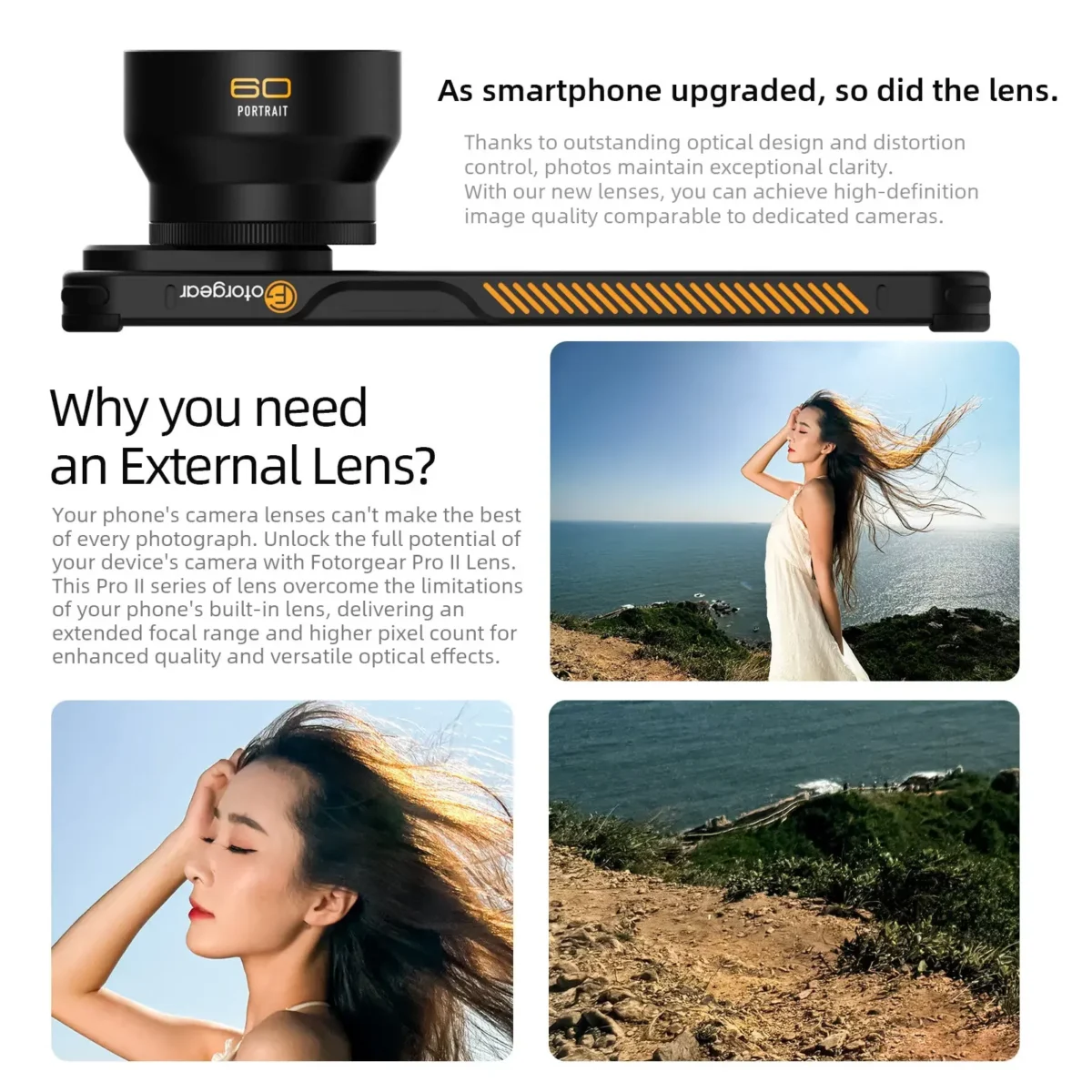 Fotorgear Macro Lens 75mm เลนส์มือถือ 75มม. เลนส์มาโคร T mount เลนส์โทรศัพท์ เลนส์ถ่ายแมลง เลนส์ถ่ายพระ เลนส์ถ่ายดอกไม้ กำลังขยาย 10x lens iphone