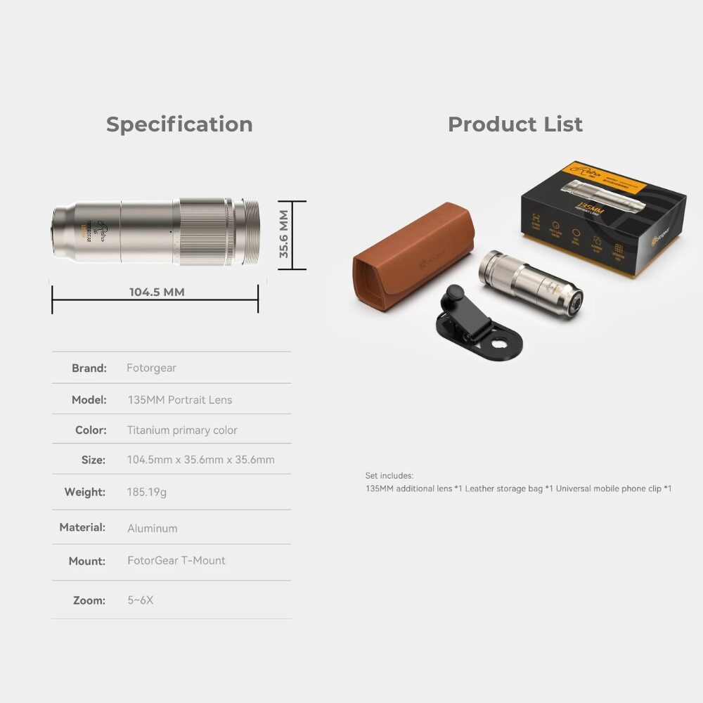 ACM FOTORGEAR TELE135MM RETRO