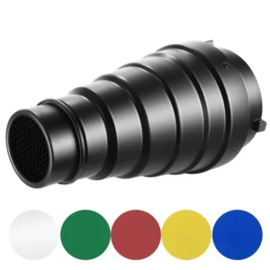 NEEWER Conical Snoot Kit with Honeycomb Grid สนูท มีกริดรังผึ้ง ควบคุมทิศทาง ความเข้มแสง ไฟสตูดิโอ