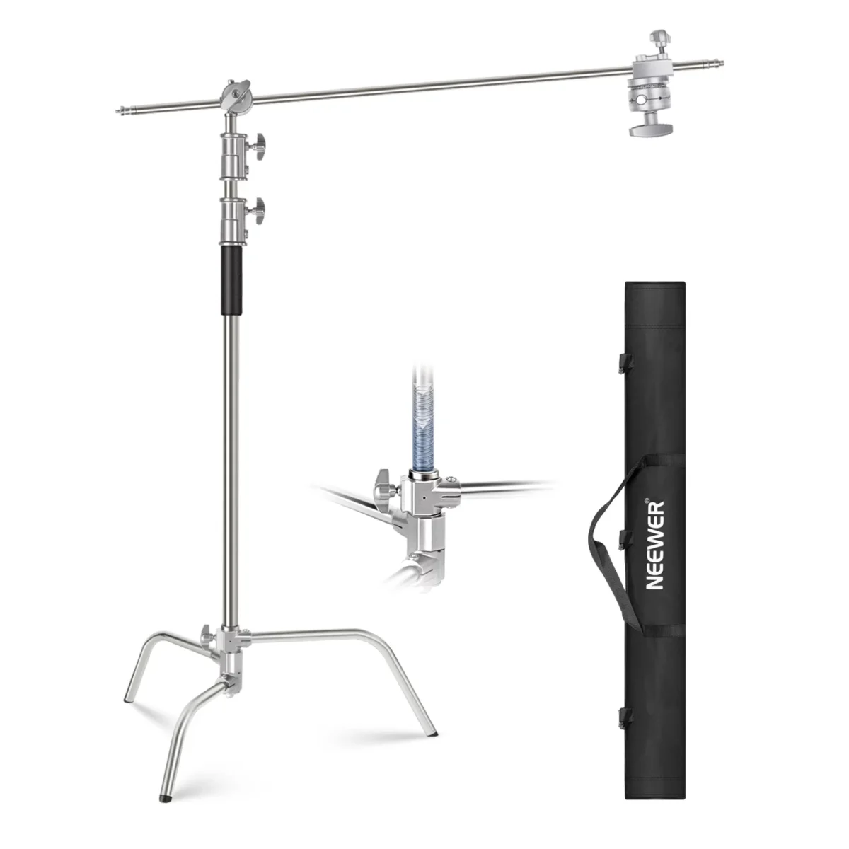 NEEWER 10ft/305cm Professional Stainless Steel C Stand