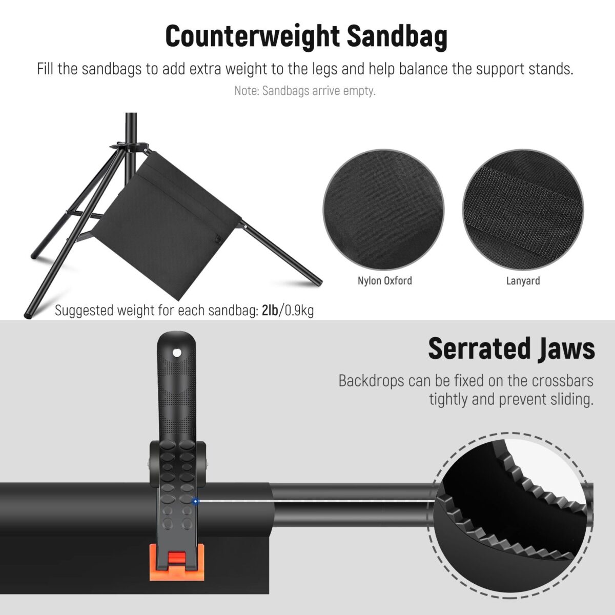 NEEWER 3x2.1m : 10x7ft Adjustable Photo Studio Backdrop Support System โครงฉาก ฉากเขียว