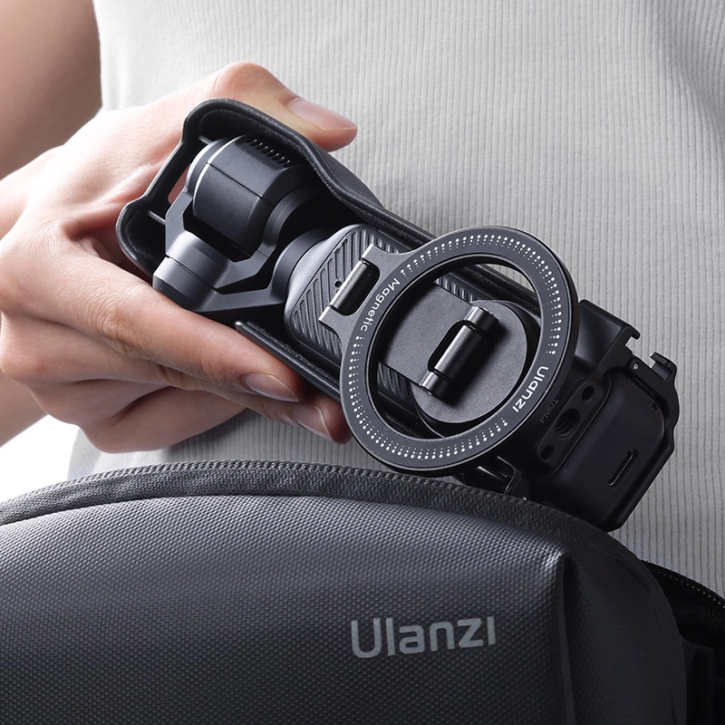 Ulanzi PM01 Pocket4 Magsafe Expansion Bracket 12_ Ulanzi อะแดปเตอร์แม่เหล็ก PM01 เคส สำหรับกล้อง DJI Osmo Pocket 4P, 4, 3 พร้อมระบบ Magsafe