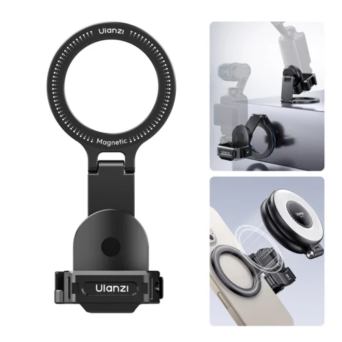 Ulanzi PM01 Pocket4 Magsafe Expansion Bracket 1_ Ulanzi อะแดปเตอร์แม่เหล็ก PM01 เคส สำหรับกล้อง DJI Osmo Pocket 4P, 4, 3 พร้อมระบบ Magsafe