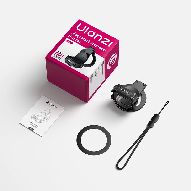 Ulanzi PM01 Pocket4 Magsafe Expansion Bracket 20_ Ulanzi อะแดปเตอร์แม่เหล็ก PM01 เคส สำหรับกล้อง DJI Osmo Pocket 4P, 4, 3 พร้อมระบบ Magsafe