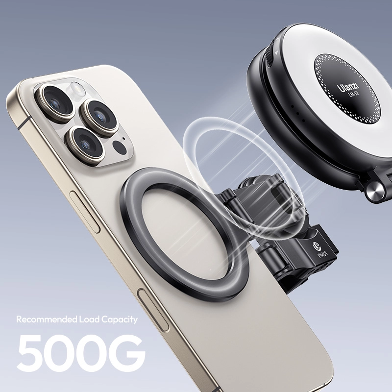 Ulanzi PM01 Pocket4 Magsafe Expansion Bracket 7_ Ulanzi อะแดปเตอร์แม่เหล็ก PM01 เคส สำหรับกล้อง DJI Osmo Pocket 4P, 4, 3 พร้อมระบบ Magsafe