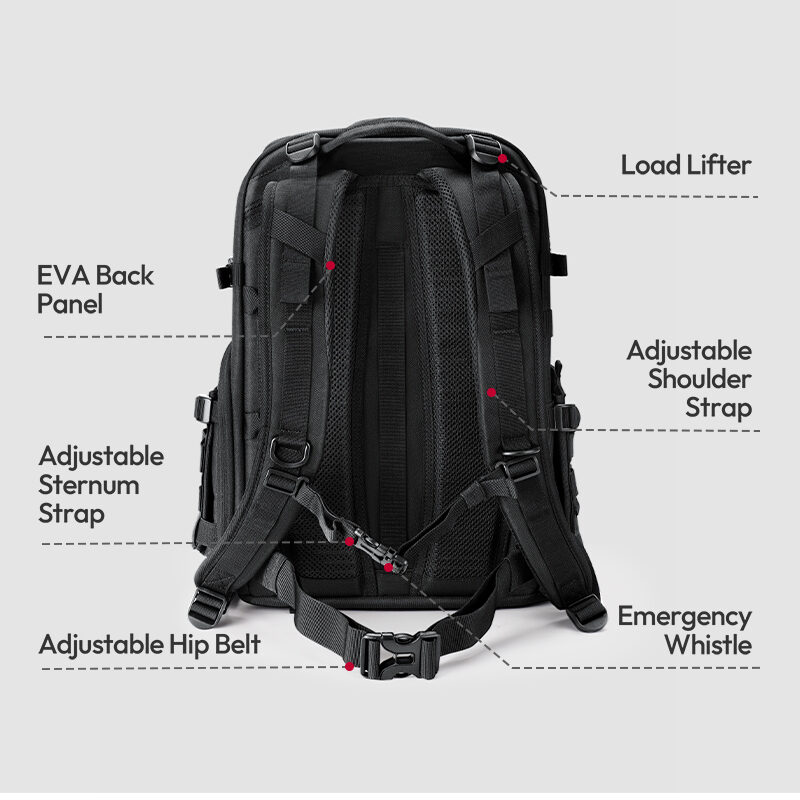 Ulanzi BC007 Tactical Camera Backpack 28L กระเป๋าเป้ กระเป๋ากล้อง แทคติคอล ความจุ 28 ลิตร สำหรับช่างภาพมืออาชีพ