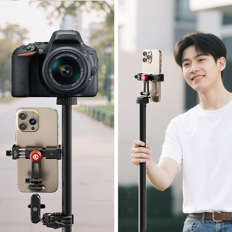 Ulanzi MA51 QuickClip Phone Clamp ที่หนีบโทรศัพท์ หัวจับมือถือ หัวจับ iPhone 17 16 15 แบบปรับได้ พร้อมระบบล็อกเร็ว