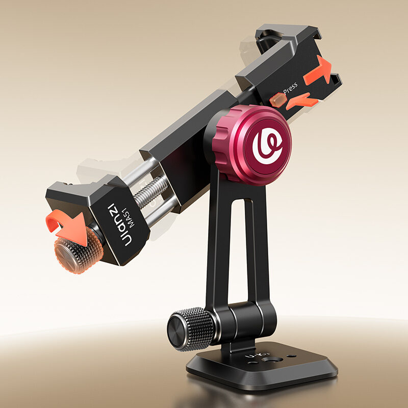 Ulanzi MA51 QuickClip Phone Clamp ที่หนีบโทรศัพท์ หัวจับมือถือ หัวจับ iPhone 17 16 15 แบบปรับได้ พร้อมระบบล็อกเร็ว
