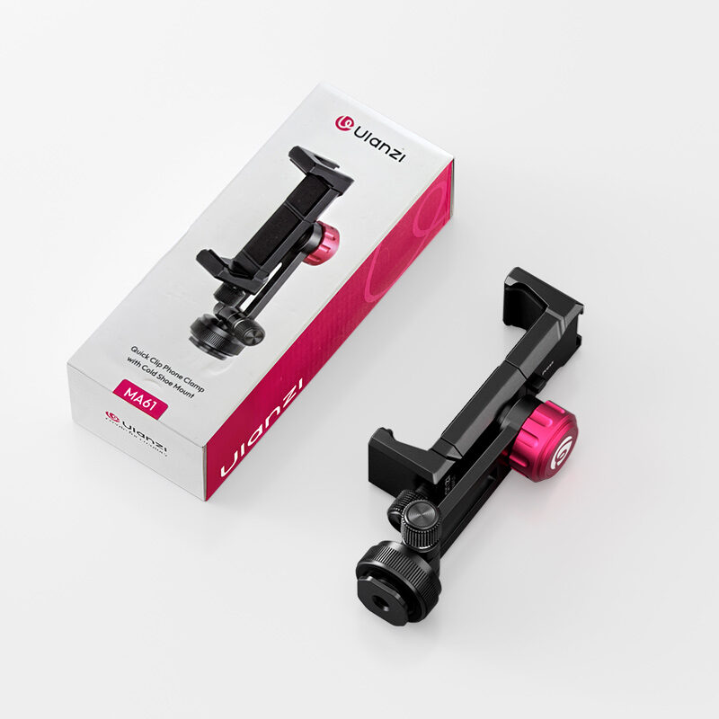 Ulanzi MA61 QuickClip Phone Clamp with Cold Shoe Mount หัวจับมือถือ ระดับมืออาชีพ พร้อมระบบ Quick Adjust และ Cold Shoe Mount