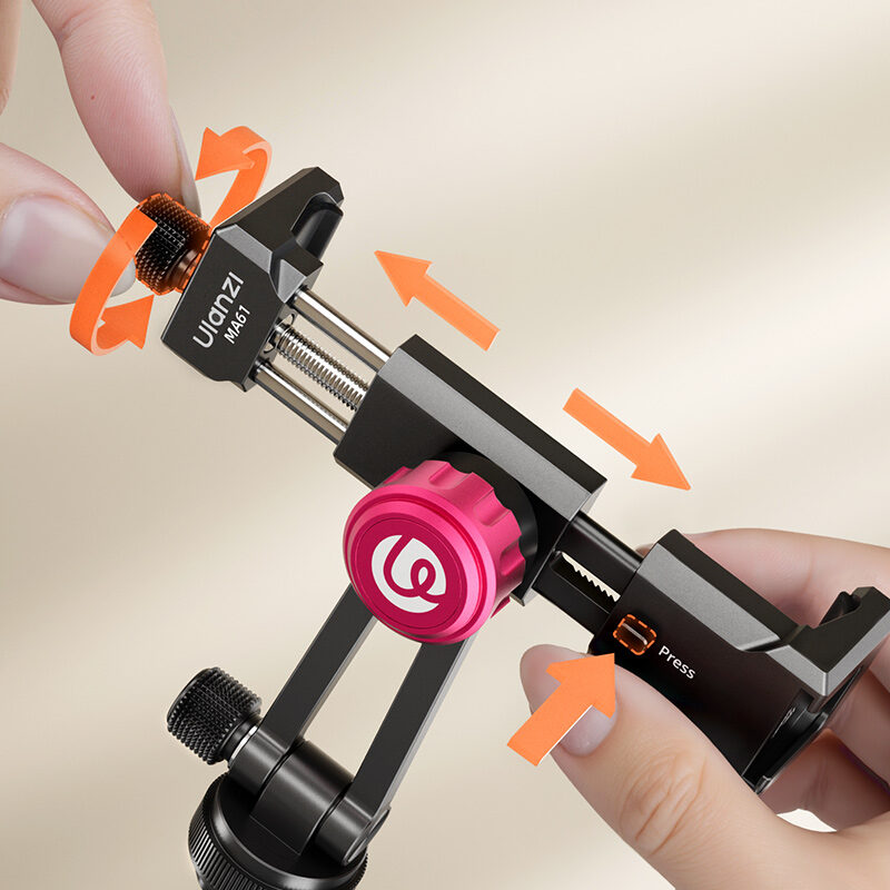 Ulanzi MA61 QuickClip Phone Clamp with Cold Shoe Mount หัวจับมือถือ ระดับมืออาชีพ พร้อมระบบ Quick Adjust และ Cold Shoe Mount