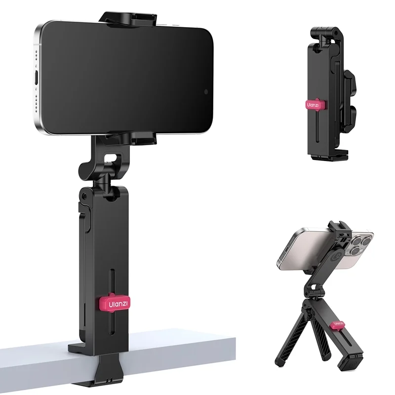 Ulanzi MA89 Phone Holder Mount with Clamp ขาตั้งมือถือ ที่วางโทรศัพท์แบบหนีบ ไม้เซลฟี่ 3in1