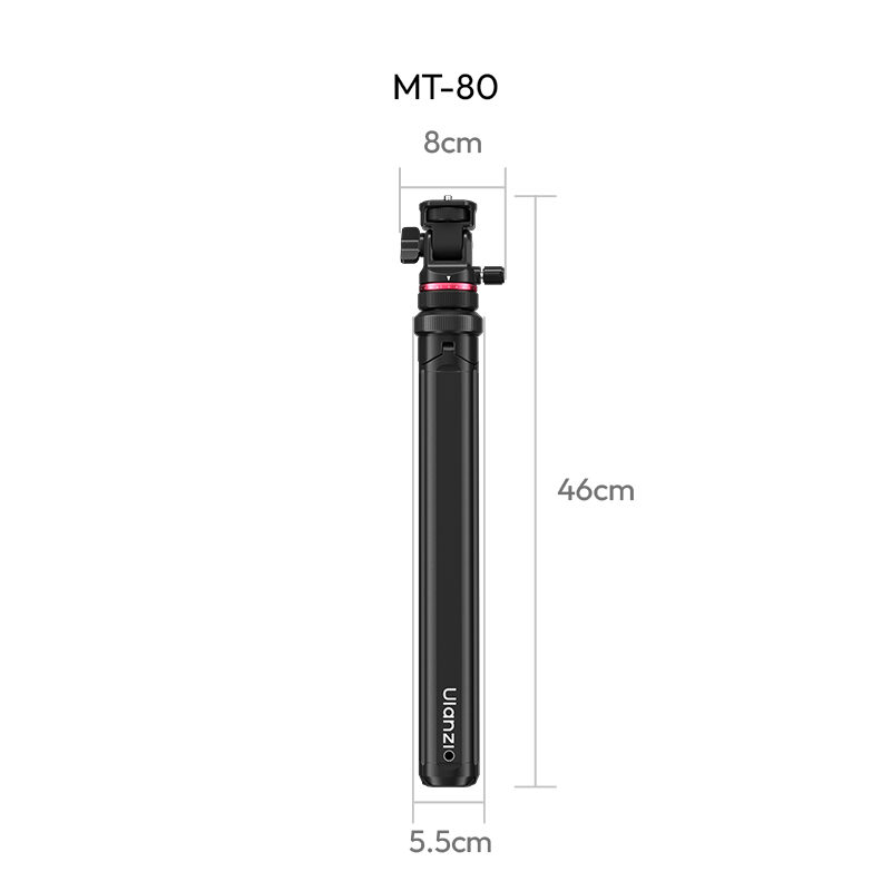 Ulanzi MT 80 Auto Open Tripod ขาตั้งกล้อง กางอัตโนมัติ ขาตั้งมือถือ ไม้เซลฟี่ ขาตั้ง 2 เมตร