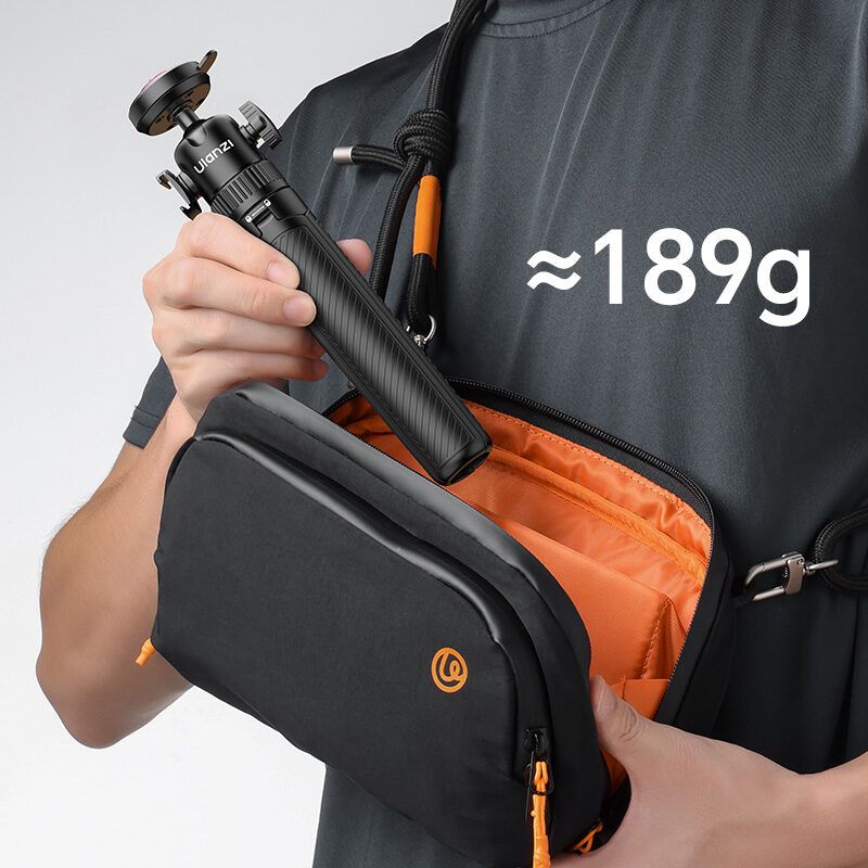Ulanzi MT90 Cka Quick Release Tripod ขาตั้งกล้อง 2in1 ขาตั้งมือถือ น้ำหนักเบา 189g พร้อมไม้เซลฟี่ รองรับ 1.5kg