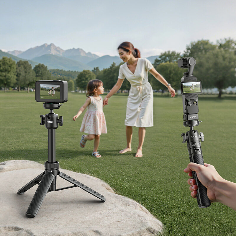 Ulanzi MT90 Cka Quick Release Tripod ขาตั้งกล้อง 2in1 ขาตั้งมือถือ น้ำหนักเบา 189g พร้อมไม้เซลฟี่ รองรับ 1.5kg 2