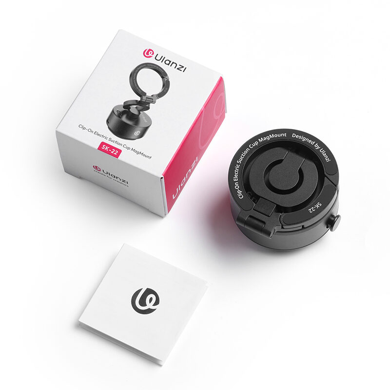 Ulanzi SK-22 Clip-On Electric Suction Cup MagMount ที่วางโทรศัพท์ แม่เหล็กดูดไฟฟ้า ขาตั้ง Magsafe พร้อม MagLock Hook_15 Ulanzi SK 22 Clip On Electric Suction Cup MagMount ที่วางโทรศัพท์ แม่เหล็กดูดไฟฟ้า ขาตั้ง Magsafe พร้อม MagLock Hook