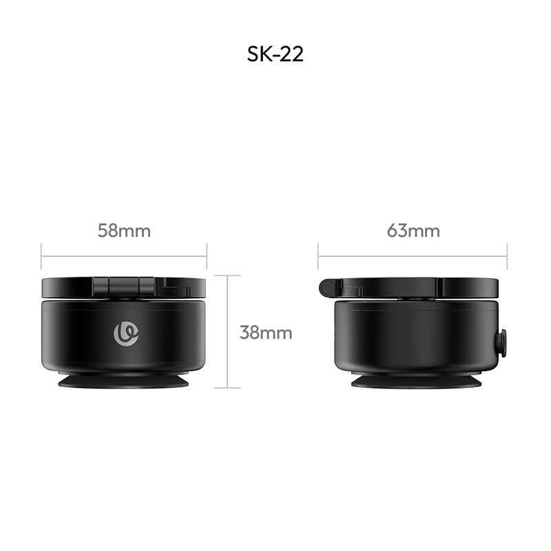 Ulanzi SK-22 Clip-On Electric Suction Cup MagMount ที่วางโทรศัพท์ แม่เหล็กดูดไฟฟ้า ขาตั้ง Magsafe พร้อม MagLock Hook_16 Ulanzi SK 22 Clip On Electric Suction Cup MagMount ที่วางโทรศัพท์ แม่เหล็กดูดไฟฟ้า ขาตั้ง Magsafe พร้อม MagLock Hook