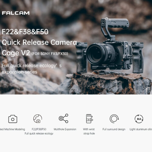 Falcam f22f38f50 quick release camera cage v2 for sony fx3fx30 เคสกล้องระบบ quick release