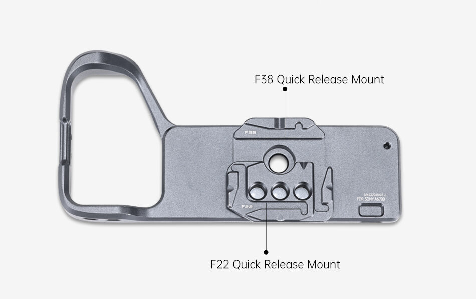 FALCAM F22&F38 Quick Release Bottom Plate for Sony A6700 เพลตต่อยึดกล้องพร้อมระบบปลดเร็ว เพลทปลดเ (3)