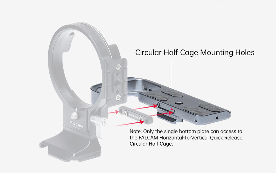 FALCAM F22&F38 Quick Release Bottom Plate for Sony A6700 เพลตต่อยึดกล้องพร้อมระบบปลดเร็ว เพลทปลดเ (8)