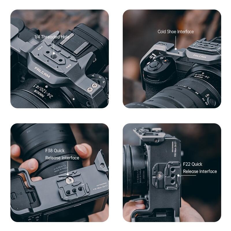 FALCAM F22&F38 Quick Release Camera Cage(for Nikon Z6:Z7:Z6Ⅱ:Z7Ⅱ:Z5) 2636