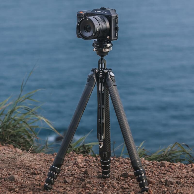 FALCAM TreeRoot R141K 320P Quick Lock Travel Tripod ขาตั้งกล้องคาร์บอนไฟเบอร์สำหรับมืออาชีพ (2)