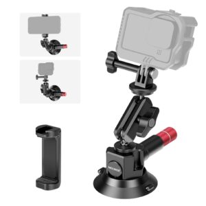 NEEWER CA104 Suction Cup Mount with Magic Arm  ตัวดูดติดรถภายนอก  สำหรับ DJI Pocket / Action cam แถมหัวจับมือถือ