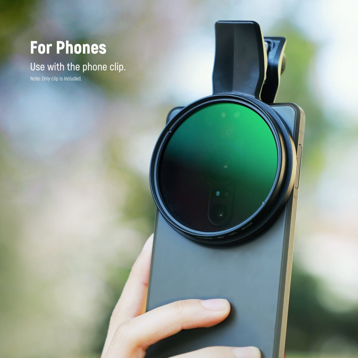 NEEWER LA008 67mm Phone Filter Clamp คลิปยึดฟิลเตอร์ 67mm สำหรับสมาร์ทโฟน รองรับ iPhone และ Android