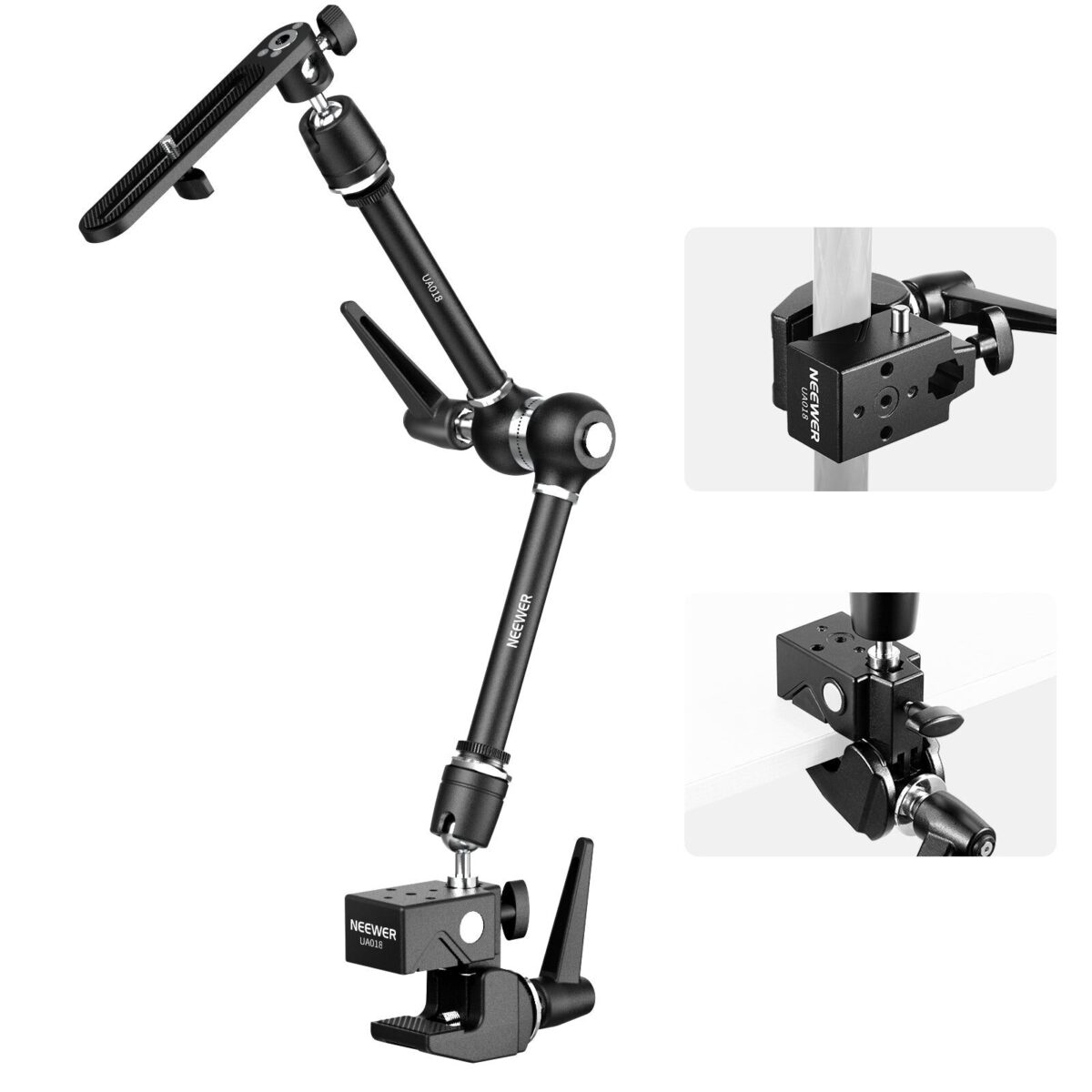 NEEWER UA018 Magic Arm 21 พร้อม Super Clamp แขนกล้องอเนกประสงค์ปรับมุมได้ 360° รองรับน้ำหนัก 3kg (1)