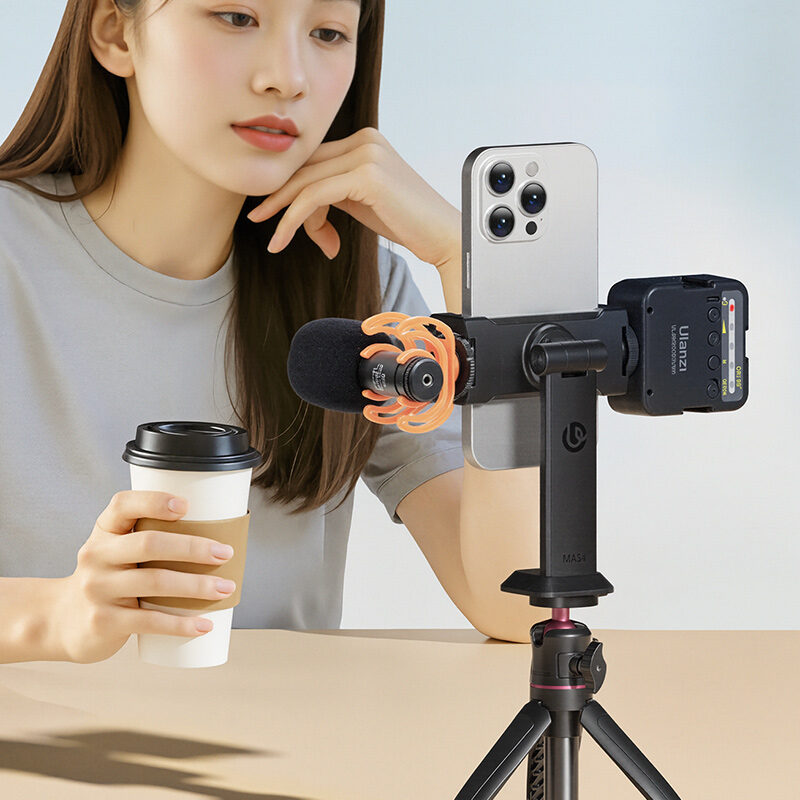 Ulanzi MA54 Uka Phone Holder ที่จับมือถือแบบหมุนได้ 360° พร้อม Dual Cold Shoe Mount (3)