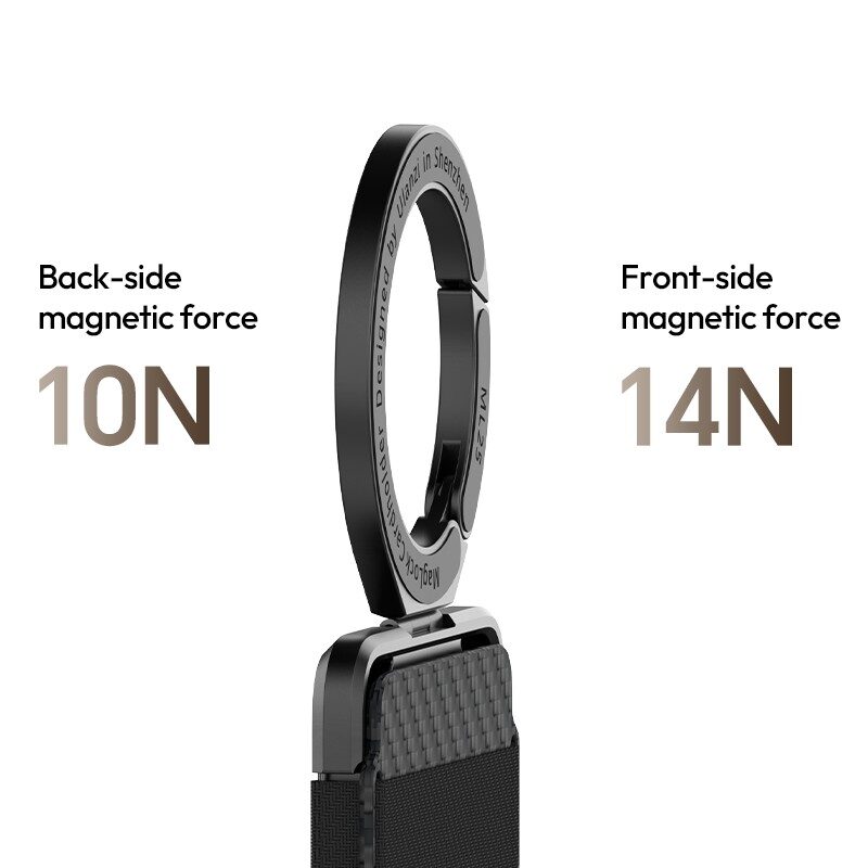 Ulanzi ML25 MagLock Cardholder กระเป๋าบัตรแม่เหล็ก คาร์บอนไฟเบอร์ บาง 0.8cm พร้อมขาตั้ง กระเป๋าบัตร Magsafe