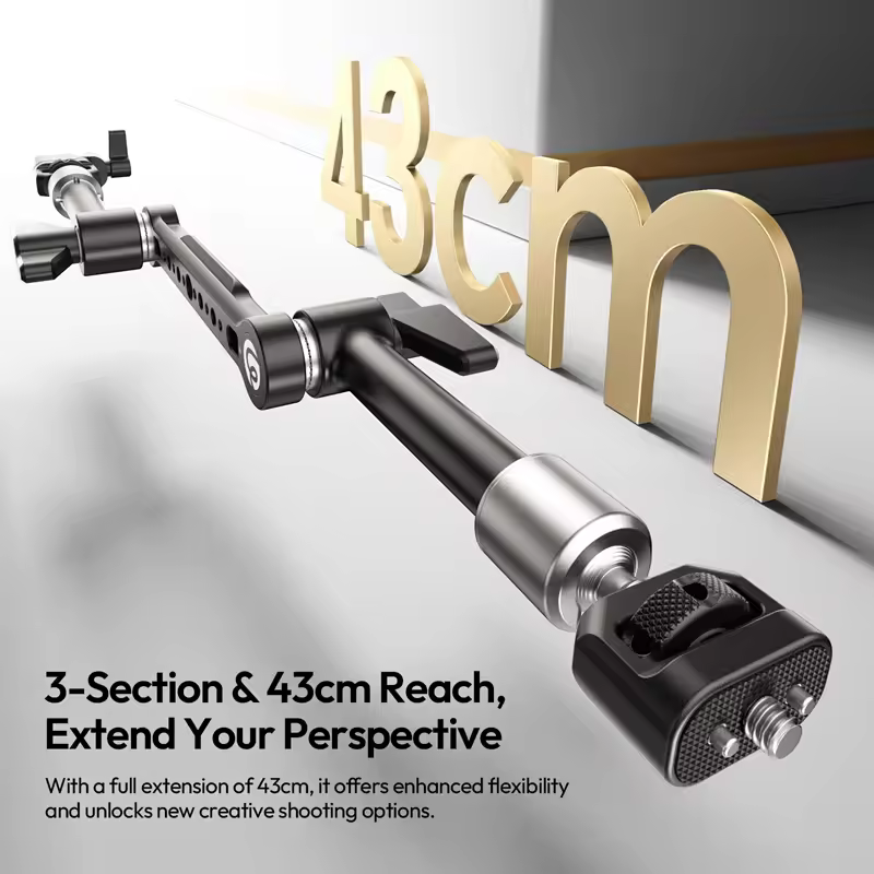 Ulanzi TA10 3 Section Magic Articulating Arm แขนปรับมุมอเนกประสงค์ 3 ท่อน รองรับน้ำหนัก 2kg (4)