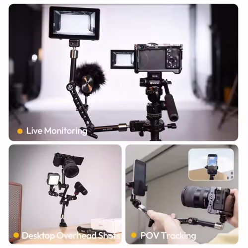 Ulanzi ta10 3 section magic articulating arm แขนปรับมุมอเนกประสงค์ 3 ท่อน รองรับน้ำหนัก 2kg (5)