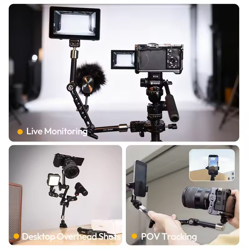 Ulanzi TA10 3 Section Magic Articulating Arm แขนปรับมุมอเนกประสงค์ 3 ท่อน รองรับน้ำหนัก 2kg (5)