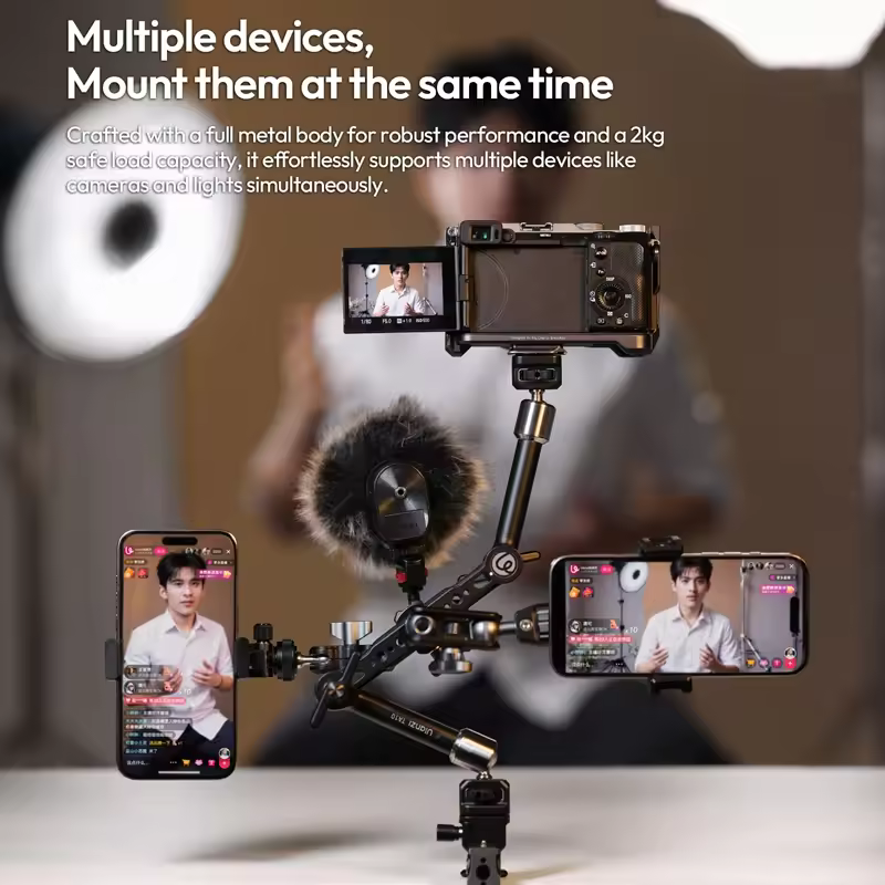 Ulanzi TA10 3 Section Magic Articulating Arm แขนปรับมุมอเนกประสงค์ 3 ท่อน รองรับน้ำหนัก 2kg (6)