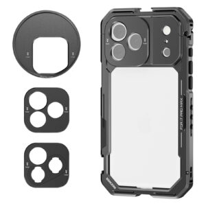 NEEWER PA144 Phone Cage for iPhone 17 Pro Max เคสไอโฟน  เคสกันกระแทก พร้อมตัวแปลงติด Filter 67mm และ Lens Mount 17mm + T-Mount