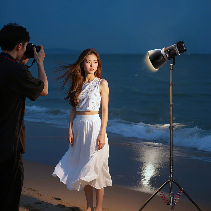 Ulanzi T230 Reversible Leg Light Stand ขาตั้งไฟ คาร์บอนไฟเบอร์ น้ำหนักเบา สูง 2.3 เมตร ขาตั้งกล้อง ไม้เซลฟี่ แขนบูม