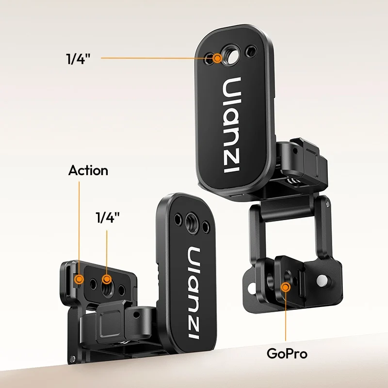 Ulanzi PK16 Quick Release Magnetic Base for DJI Pocket 3 ฐานแม่เหล็กปล่อยเร็วสำหรับ DJI Pocket 3 พร้อมพอร์ (3)