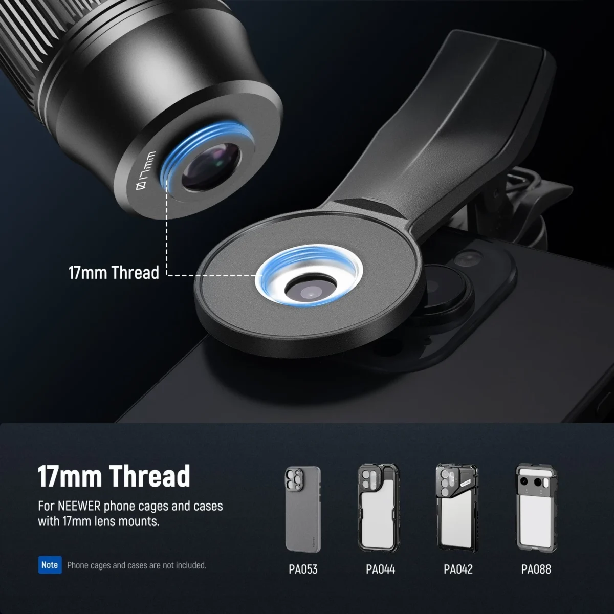 8 NEEWER LS 36 Ultra 7X Telephoto Lens with 10X Macro เลนส์เทเลโฟโต้ 7X และมาโคร 10X สำหรับสมาร์ทโฟน