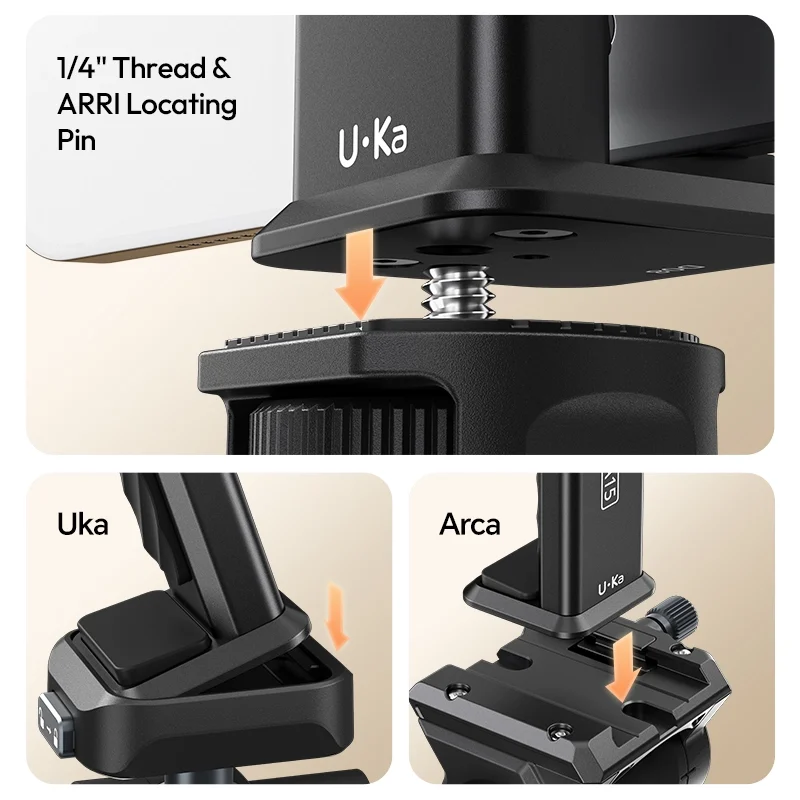 Ulanzi CA15 OneLock Tablet Clamp ที่หนีบแท็บเล็ตระบบ OneLock ปรับได้ 13.5 22cm อลูมิเนียมอัลลอย